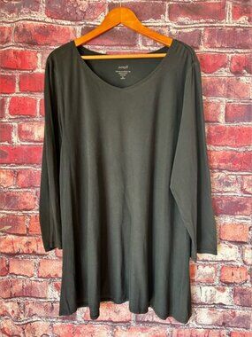 Pure Jill All Elliptical Tee | 100% Pima Cotton | Dark Charcoal